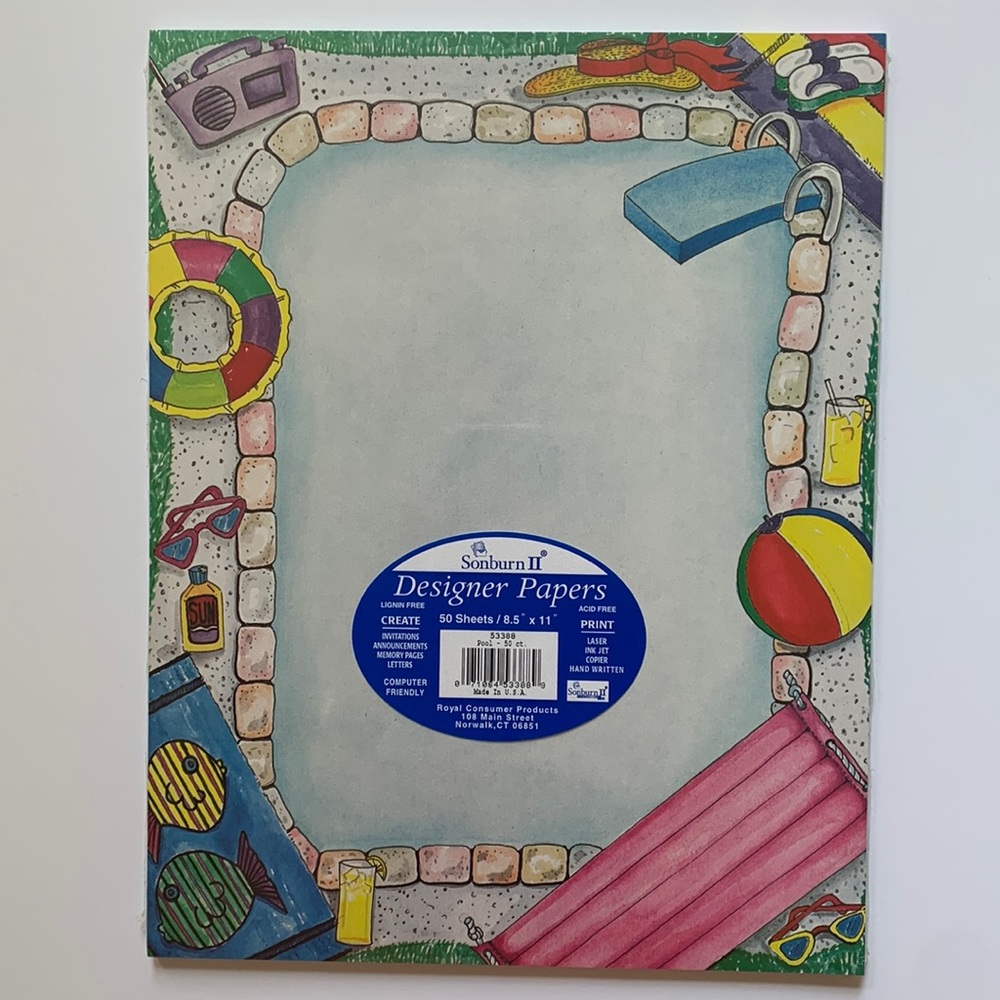 Pool Stationery